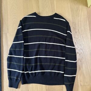 St. John's Bay Black and White Crewneck Sweater